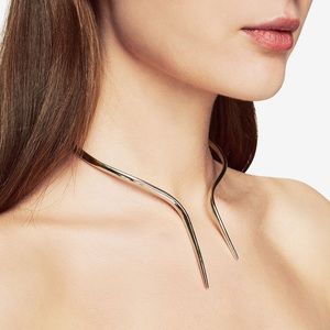 BCBGMAXAZARIA Gold Modern Collar Necklace